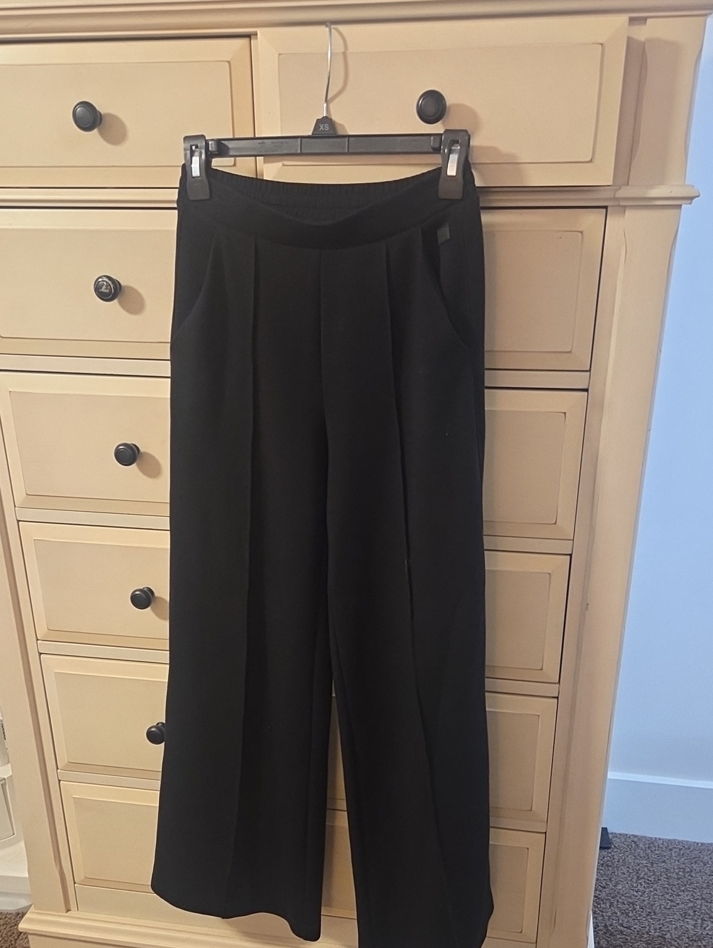 VSX Black Wide-Leg High-Rise Pants